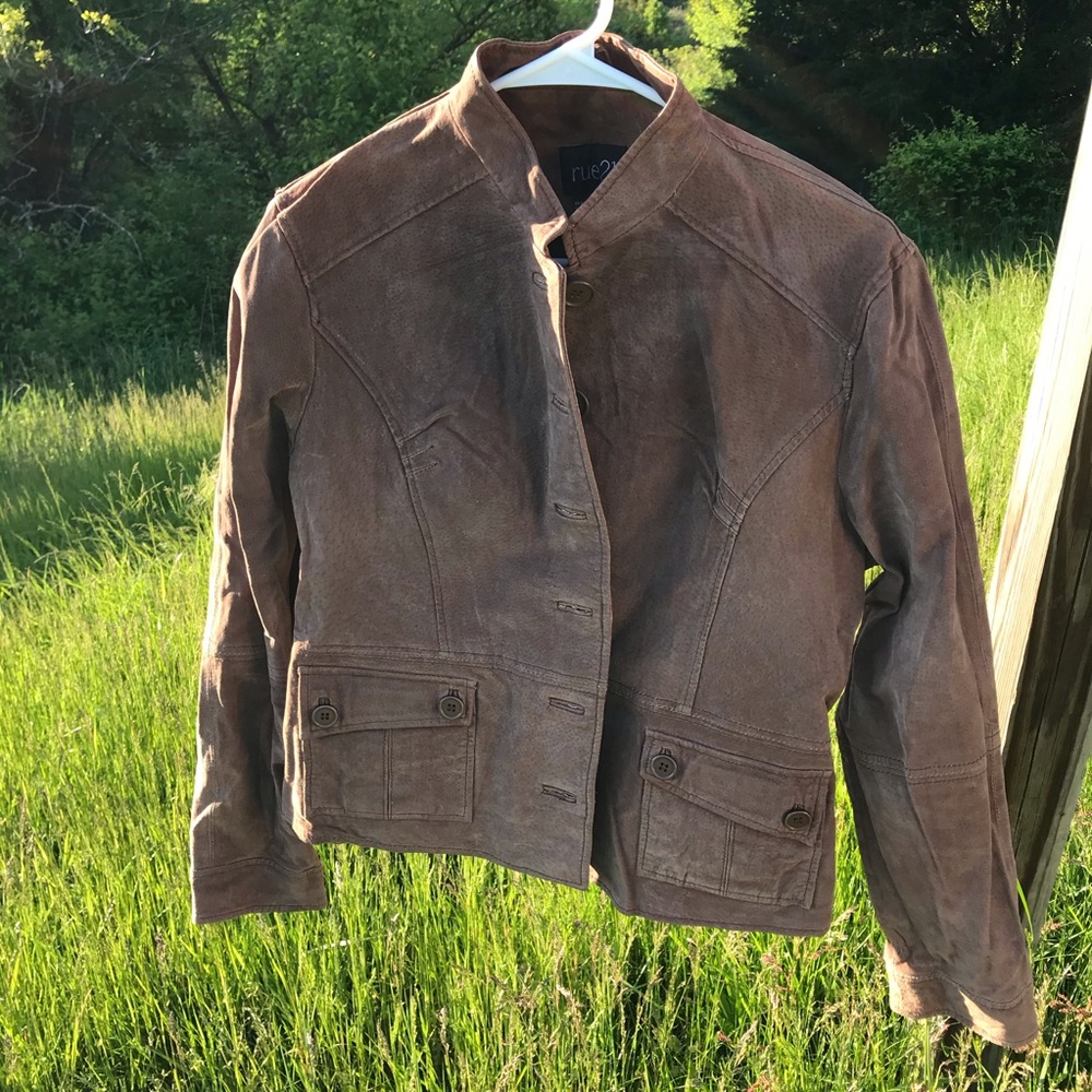 Rue 21 leather jacket unlined